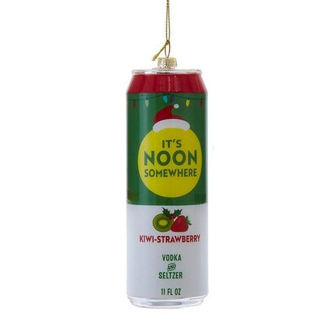 Glass Hard Seltzer Can Ornament, 5.75" (4 styles - sold individually)