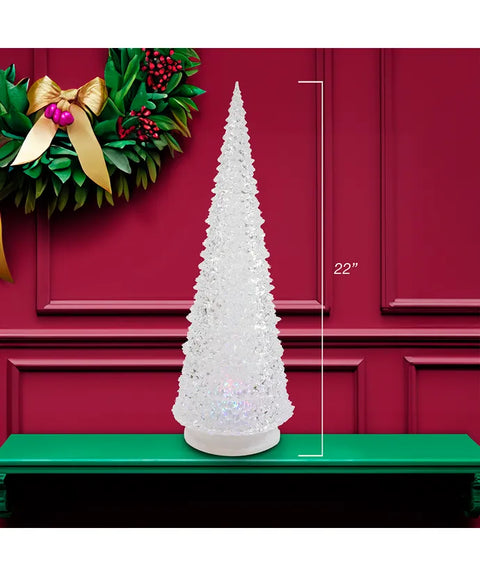 22" Acrylic Tree With 3 Light Color LED Projector