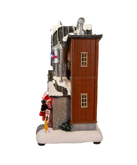 10.63" Battery-Operated Light-Up Musical Chocolate Factory