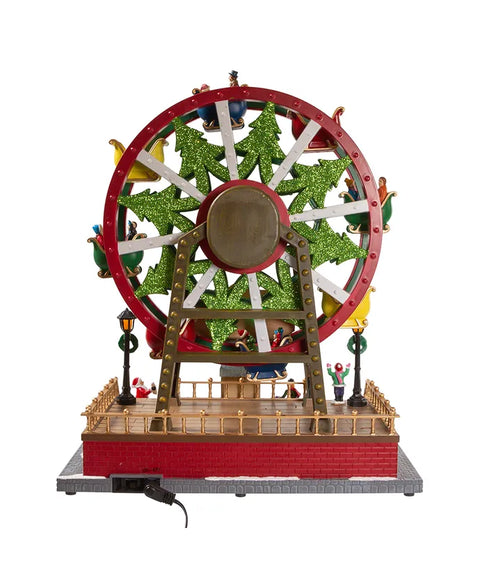 13" Lighted Musical Christmas Ferris Wheel