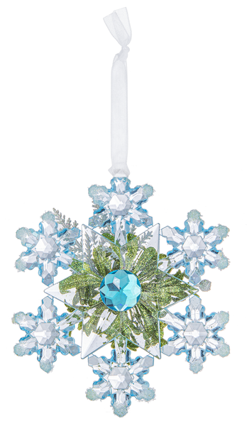 5" Iced Snowflake Ornament