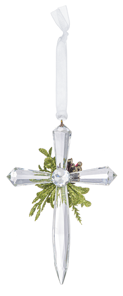 4.5" Mini Mistletoe Cross