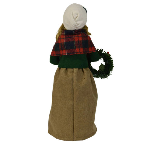 Ornament Family Woman Caroler Figurine, 13"