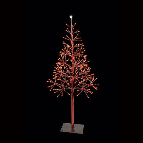 LED Shimmering Tree, 240 Lights, 3.5' (Red Twinkle)