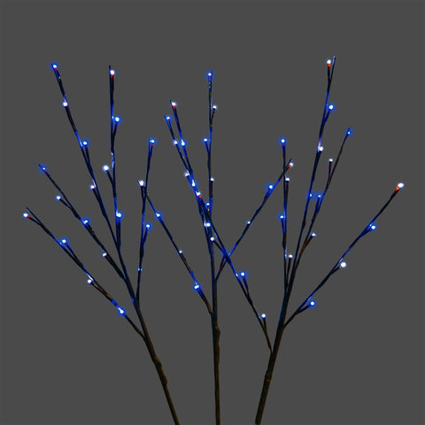 LED Frozen Twig Light Stems, 60 Lights, 32" (Set of 3)