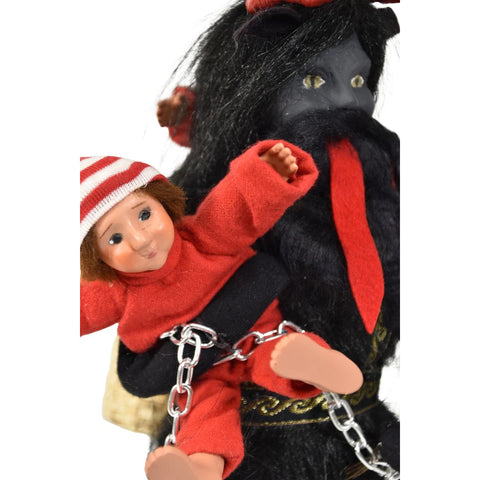 Krampus with Children Caroler Figurine, 13"