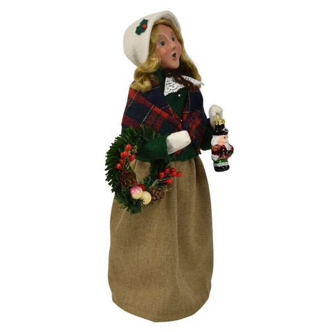 Ornament Family Woman Caroler Figurine, 13"