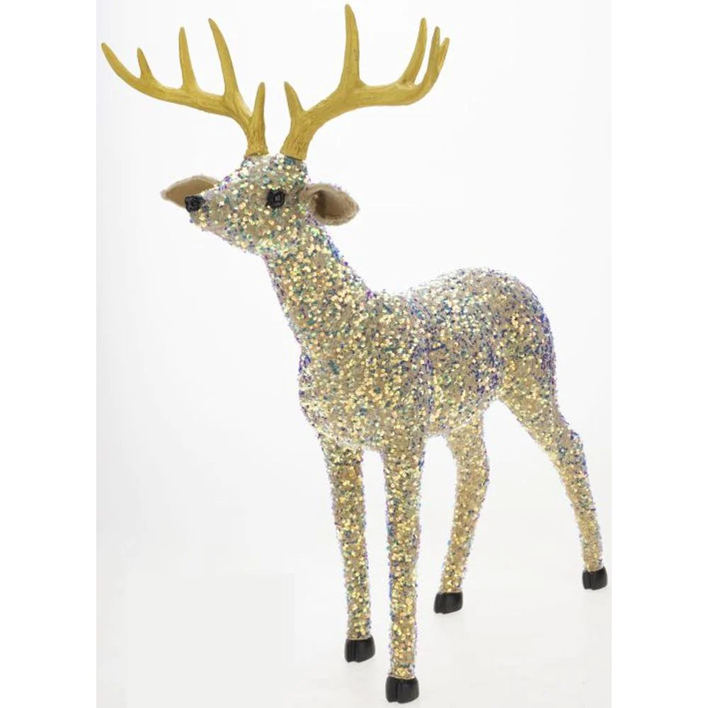 Mark Roberts 33" Gold Sparkling Deer