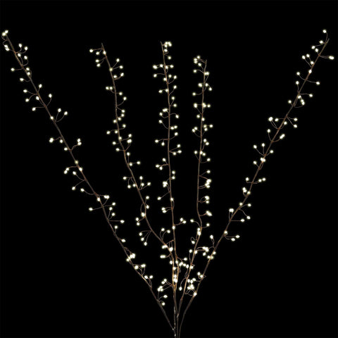 Big Seed Micro Cluster Twigs, 300 Lights, 4' (Warm White)