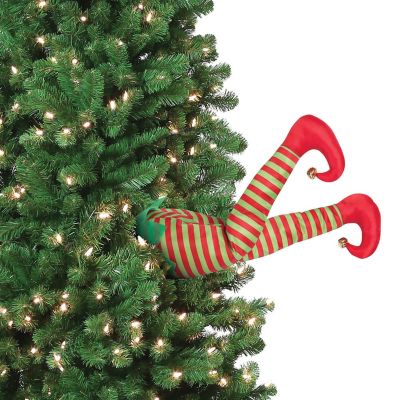 Mr Christmas Animated Treeside Elf Kickers 16"