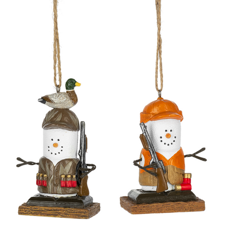 3.5" S'mores Duck Hunting Ornament (sold individually)