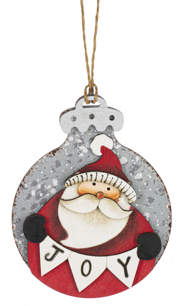 3.75" Santa & Snowman Ornaments
