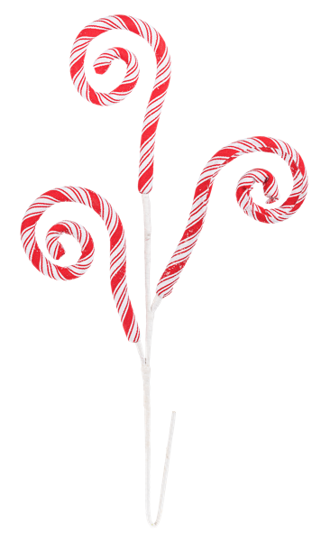 Peppermint Candy Cane Pick