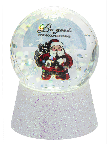 2.5" LED Light Up Santa & Snowman Mini Shimmers