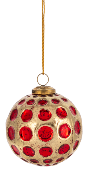 Textured Cranberry Kugel Ball Glass Ornaments (6 Styles - Sold Individually)