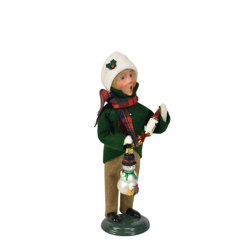 Ornament Family Boy Caroler Figurine, 10"