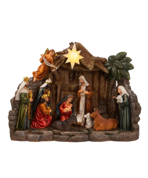 10.4" Battery Operated Light-Up Nativity