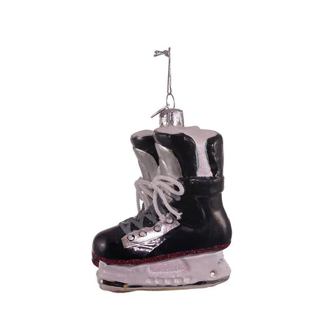 Noble Gems™ Ice Hockey Skates Glass Ornament, 4.25"