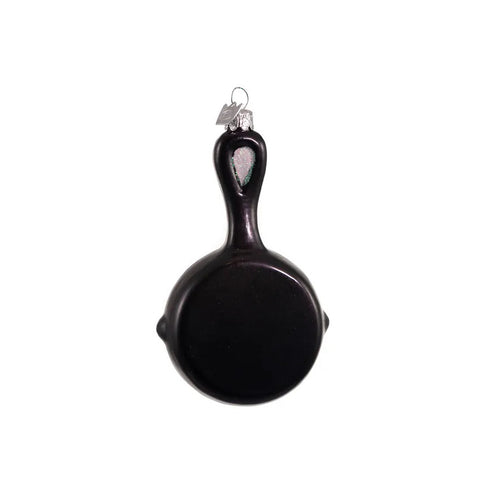 5" Noble Gems Glass Frying Pan Ornament