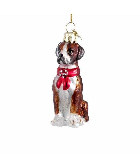 Noble Gems™ Boxer Glass Ornament