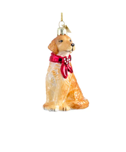 Noble Gems™ Golden Retriever Glass Ornament