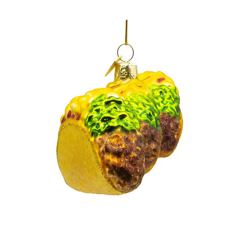 Noble Gems™ Tacos Glass Ornament, 5.25"