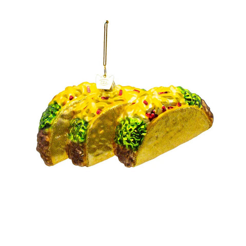 Noble Gems™ Tacos Glass Ornament, 5.25"
