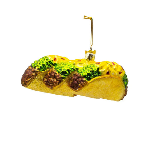 Noble Gems™ Tacos Glass Ornament, 5.25"