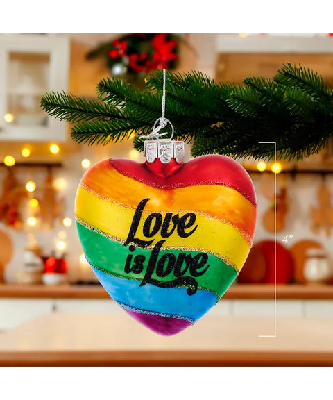 Noble Gems™ Pride Rainbow Glass Ornament