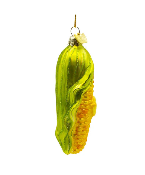 Noble Gems™ Corn On The Cob Glass Ornament