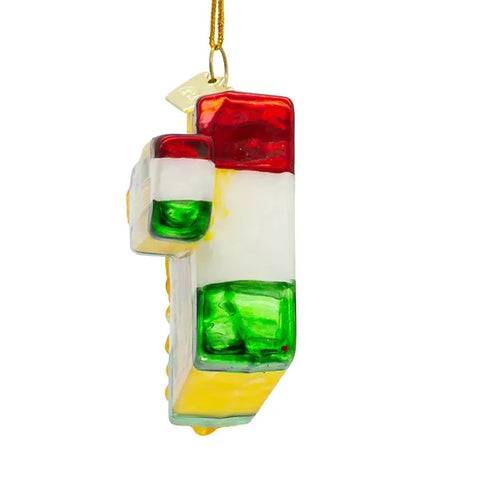 Noble Gems™ Glass Pasta Boxes Ornament