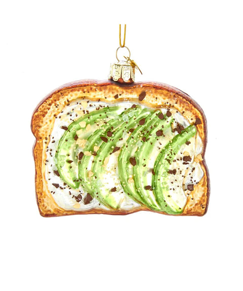 Noble Gems™ Glass Avocado Toast Ornament