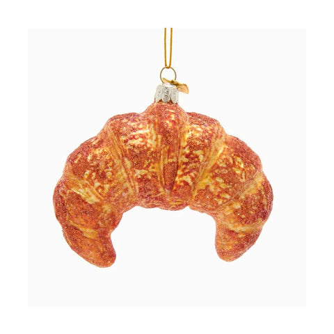 Noble Gems™ Croissant Glass Ornament, 4"