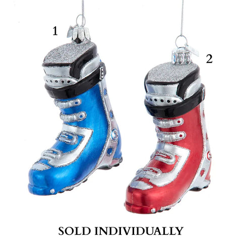 Noble Gems™ Glass Ski Boot Ornaments (2 Styles – Sold individually)