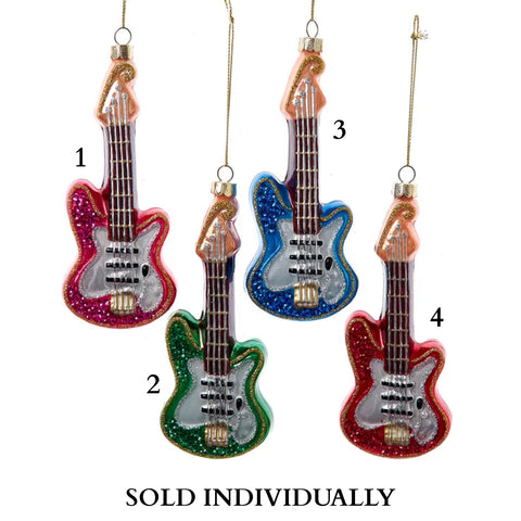 Noble Gems™ Glass Electric Guitar Ornament (4 Styles – Sold individually)