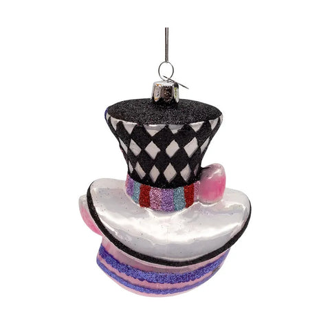 Noble Gems™ Glass Cheshire Cat Head Ornament, 4.5"