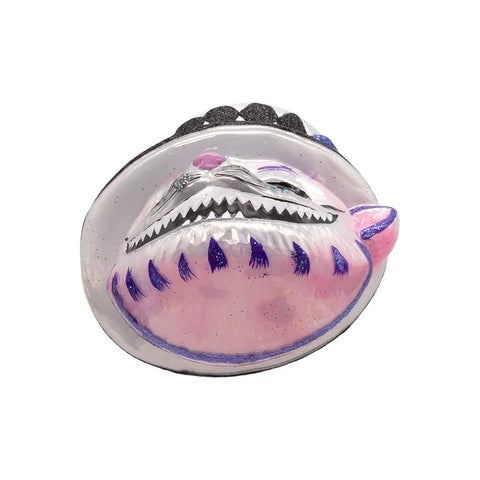 Noble Gems™ Glass Cheshire Cat Head Ornament, 4.5"