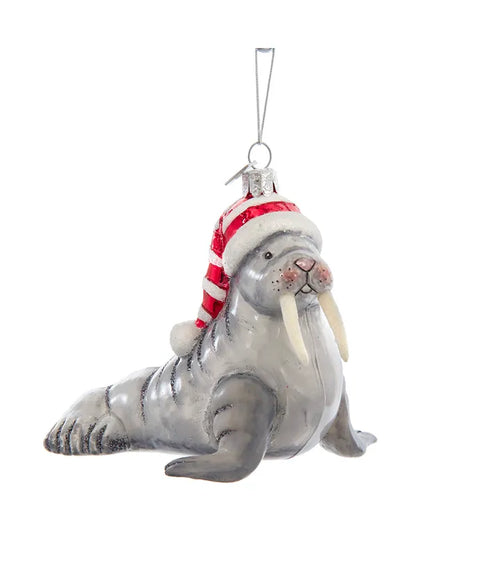 Noble Gems™ Glass Walrus Ornament