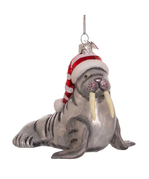 Noble Gems™ Glass Walrus Ornament