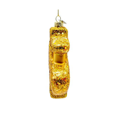Noble Gems™ Glass Gold Dollar Sign Ornament, 4.75"