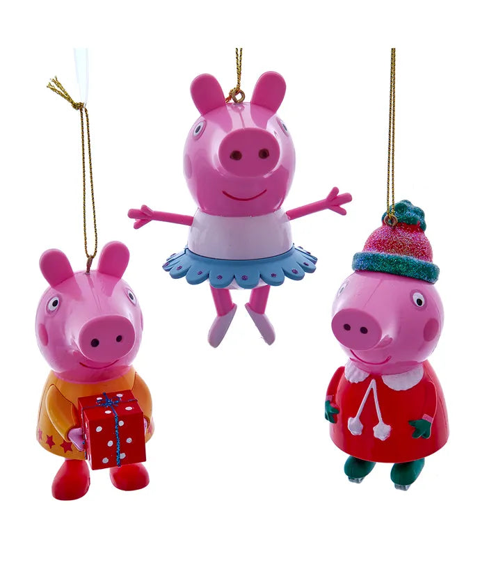 Peppa Pig 3 piece Ornament Set