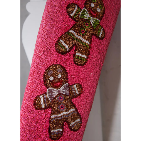 Queen of Sparkles - Pink Beaded Gingerbread Stocking (ITES x Sami Riccioli)