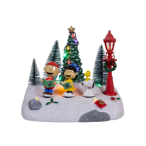 Peanuts© Lighted Animated Musical Caroling Choir Table Piece