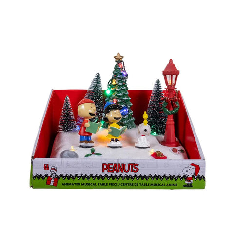 Peanuts© Lighted Animated Musical Caroling Choir Table Piece