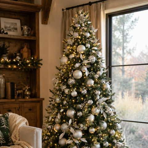 Pre Decorated Christmas Tree.