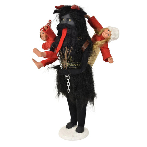 Krampus with Children Caroler Figurine, 13"