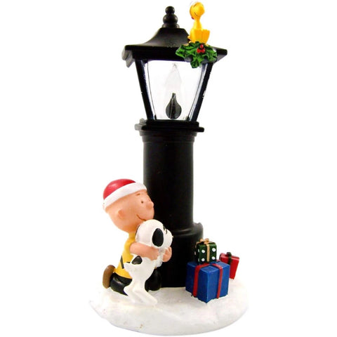 Christmas Charlie & Snoopy Flicker Night-Light, 7.25"