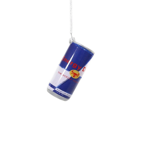 Glass Energy Drink Ornament, 4"