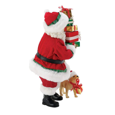Furry Helper Santa Figurine, 10.5" (Set of 2)