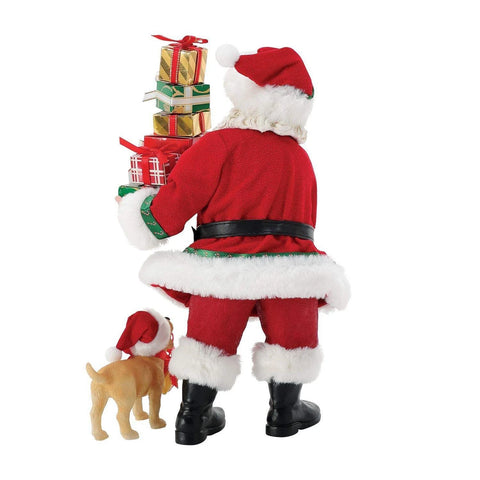 Furry Helper Santa Figurine, 10.5" (Set of 2)